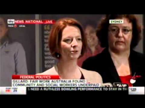 Press Conference: Julia Gillard on Fair Pay, Equal Pay for Social and Community Sector Workers