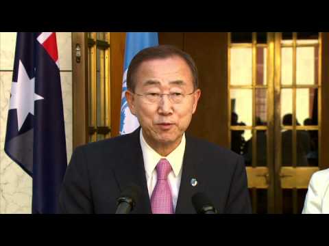 Press Conference: Julia Gillard with Ban Ki-Moon United Nations Secretary-General