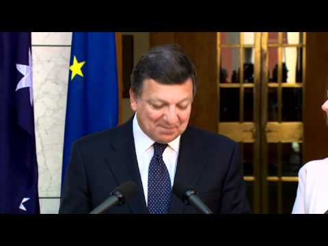 Press Conference: Julia Gillard with European Commission President José Manuel Barroso