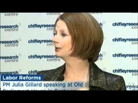 Australian Labor Party: Prime Minister Julia Gillard’s Special Address to the Chifley Research Centre on Labor Values
