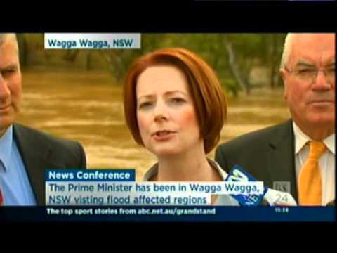 Visit to flood affected Wagga Wagga