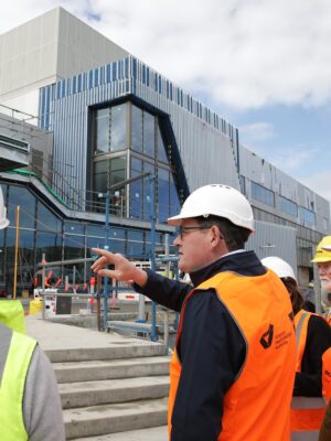 Dan Andrews: In a few months, this’ll be the newest part of Wonthaggi Hospital.  Bu…
