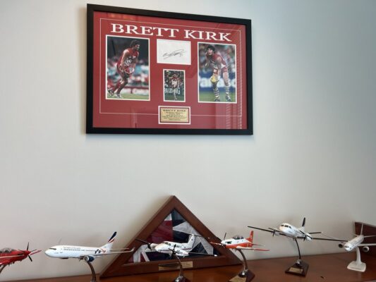 Darren Chester MP: How good is that? Confident I have the only Brett Kirk memorabilia on …
