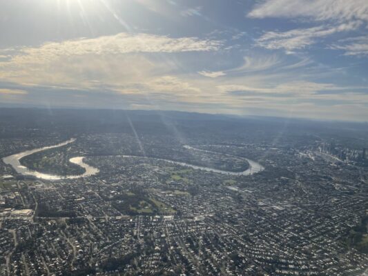 Elizabeth Watson-Brown: Look at this gorgeous view of Brisbane, taken as my plane came into la…