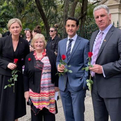 #RedRoseRally outside of Parliament this afternoon - remembering the 5...