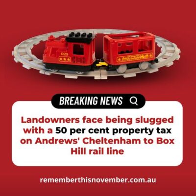The Liberals and Nationals will shelve Labor’s Cheltenham to Box Hill ...