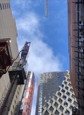 The new Albert St Station northern entrance near the Queens St Mall is...