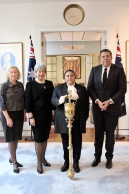 This morning, Deputy Speaker @SharonClaydon & I welcomed @VickiTreadel...