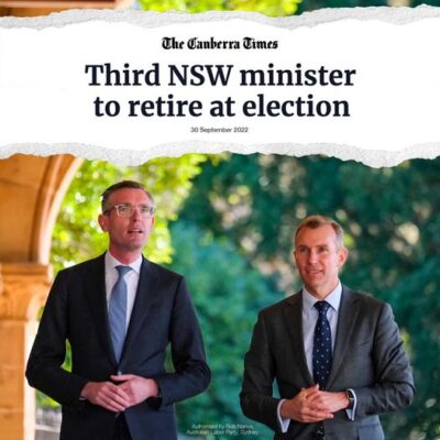 NSW Labor: Just another MP abandoning the sinking ship that is the Perrottet Gove…