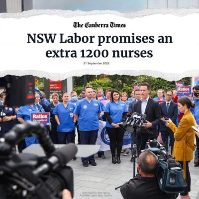 NSW Labor: More nurses  More midwives  Minimum safe staffing levels  Under a Labo…