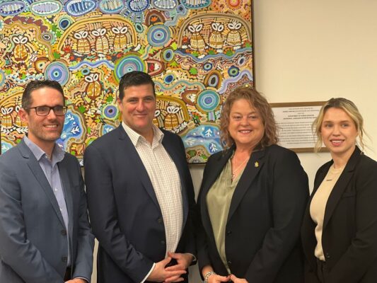 Nat Cook MP: Great to catch up with Brett, Brent and Sarah from Deaf Connect to tal…