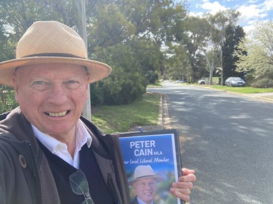 Peter Cain MLA: Doorknocking in beautiful, leafy Cook yesterday afternoon commenced wi…