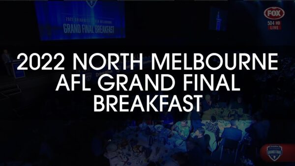 2022 North Melbourne AFL Grand Final Breakfast