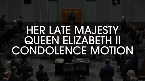 Her Late Majesty Queen Elizabeth II Condolence Motion