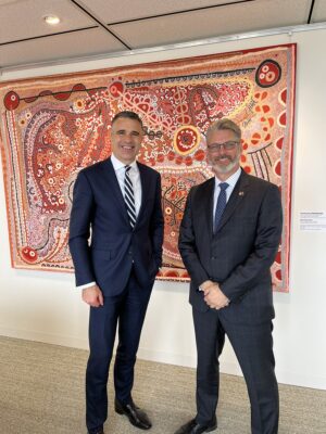 Peter Malinauskas: Pleasure meeting the Australian High Commissioner for Canada, @MGlause…