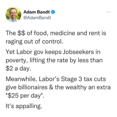 Labor's handing out $244 billion in tax cuts to the wealthy while trum...