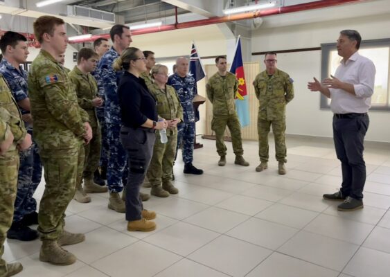 Richard Marles: I took the time to stop in to visit our troops at Al Minhad Air Base.
…