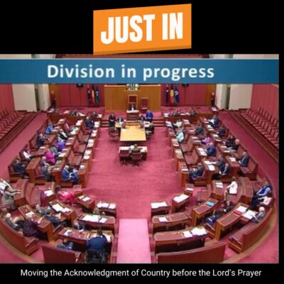 Senator Dorinda Cox: All those on the left voted to put the Acknowledgement of Country befo…