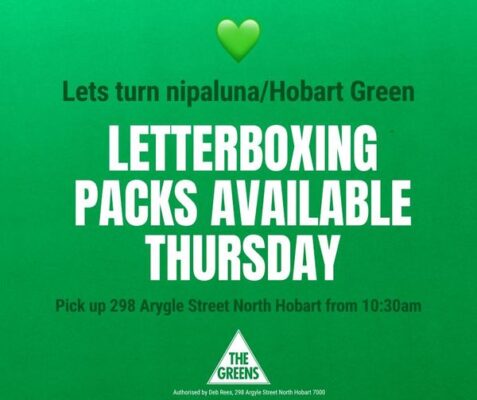 From this Thursday we will have letterboxing packs for our Hobart Coun...