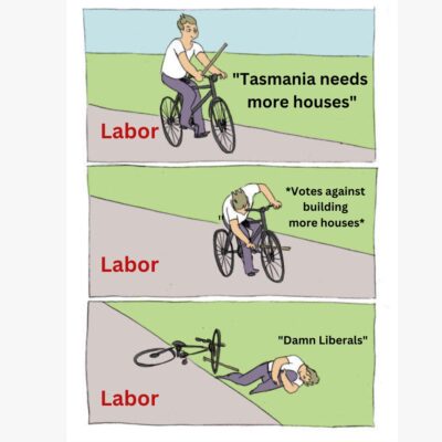 Tasmanian Liberals: Tax. Block. Oppose.  Labor only know one way. Tasmanian families can’t…