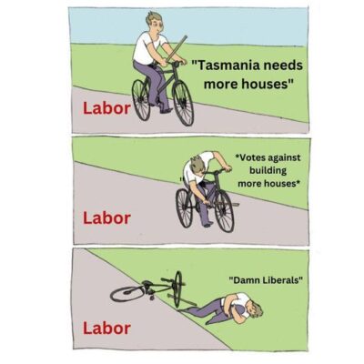 Tasmanian Liberals: Tax. Block. Oppose….