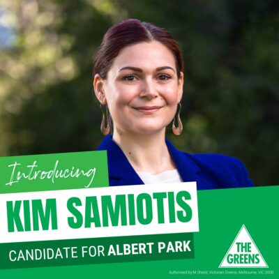 Victorian Greens: Introducing your local Greens candidate for Albert Park this state ele…