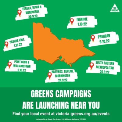 Our Big Greens Energy is going state-wide, with campaign launches and ...