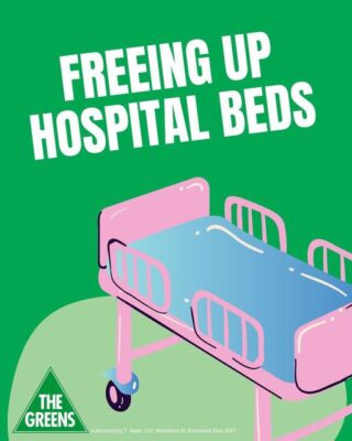 The Greens have announced a plan to free up hospital beds so paramedic...