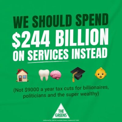 With the money from Labor's stage 3 tax cuts, we could get dental into...