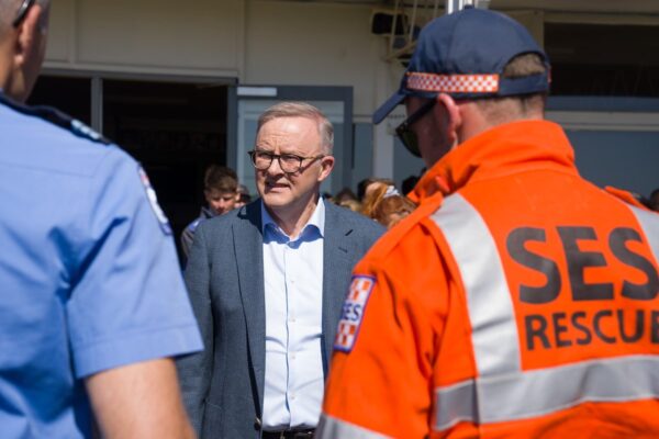 Getting a briefing on flood damage in Tasmania in Deloraine today.  W...