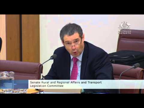 Bill Milby appearing at Senate Shipping Inquiry - 7 Sept 2015 - Clip 1