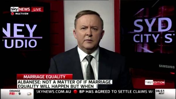 Marriage Equality Interview on Sky News Australia
