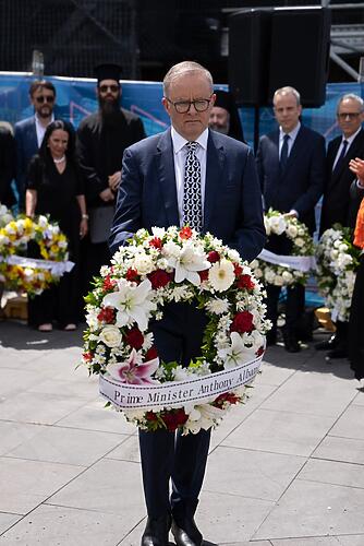 Today on Oxi day, I joined the Greek community to lay a wreath in...