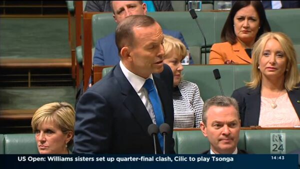 Adam Bandt asks Tony Abbott about Syria in Question Time
