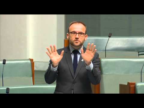 Adam Bandt speaks against the government's 'Allegiance to Australia' laws