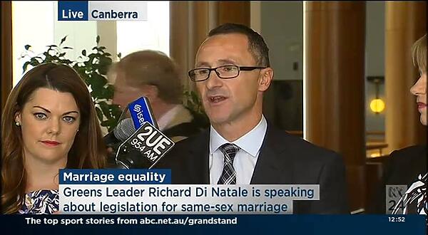 Australian Greens: Richard Di Natale on Marriage Equality