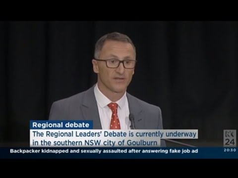 Richard in the ABC Regional Debate
