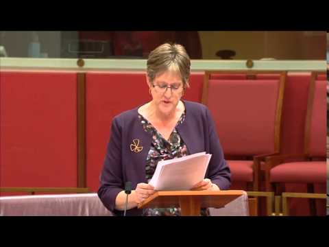 Senator Penny Wright tells the Senate about state persecution of the Baha'i people
