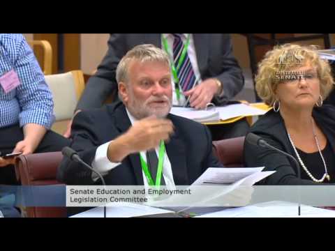 Senator Robert Simms in Education and Employment senate estimates