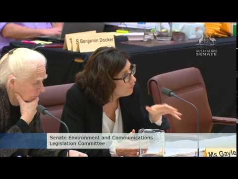 Senator Waters questions the Department of Environment’s Office of Water Science