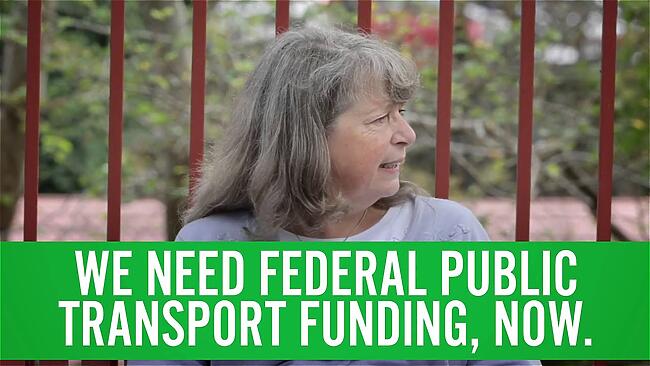 #StillWaiting for federal funding for trains, trams and buses