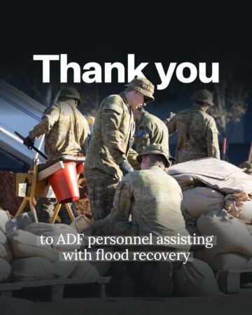 Our hard-working Australian Defence Force personnel are on the ground ...