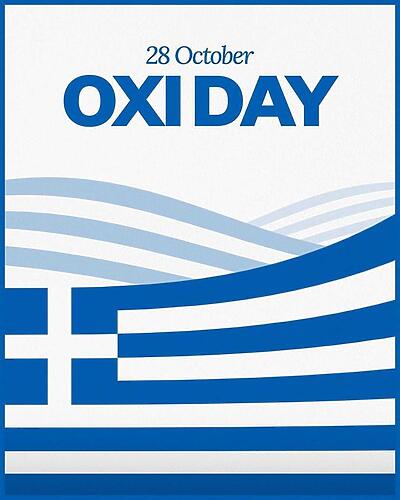 Today, on OXI Day, we celebrate standing up for what is right and good...