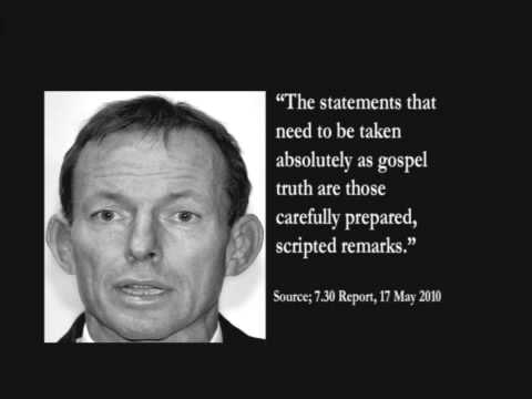 Tony Abbott - You can't trust anything he says