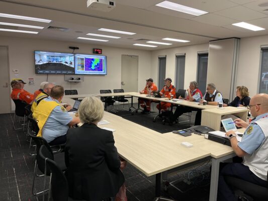 I started my morning with a briefing at the SES Incident Control Centr...