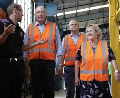 Michelle Landry was joined by Peter Dutton and Ted O'Brien MP at Dobin...