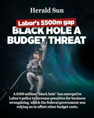 Labor hasn't delivered a budget yet but they already have a black hole...