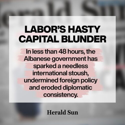 Labor is putting politics ahead of good policy and principle....