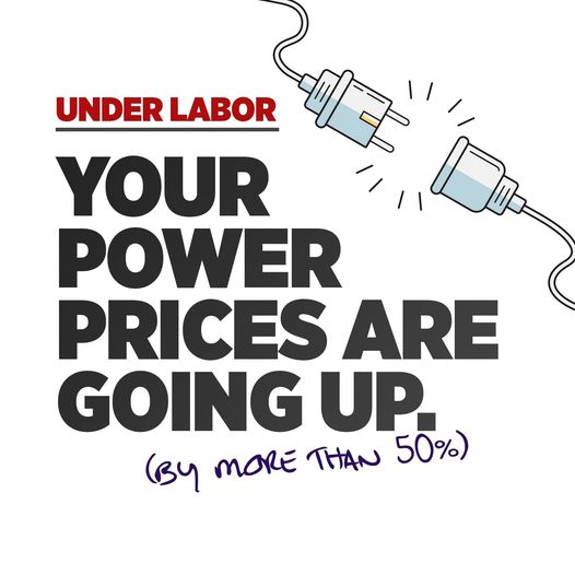 Labor promised a $275 cut in power prices 97 times before the election...