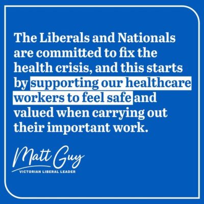 A Matt Guy Liberals and Nationals Government will implement important ...